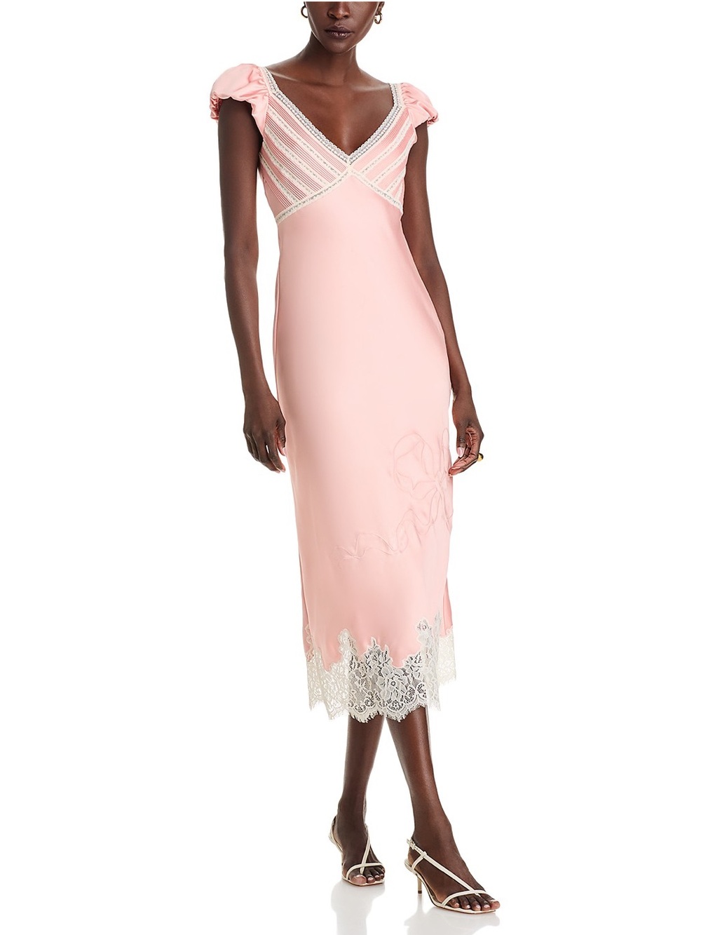 LoveShackFancy Brinkley Lace Midi Dress